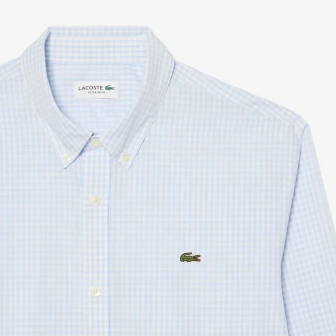 Regular Fit Kariertes Popeline-Hemd Regular Fit Kariertes Popeline-Hemd
