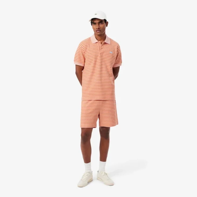 Regular-Fit-Shorts aus gestreifter Baumwolle Regular-Fit-Shorts aus gestreifter Baumwolle