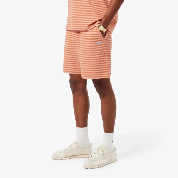 Regular-Fit-Shorts aus gestreifter Baumwolle Regular-Fit-Shorts aus gestreifter Baumwolle