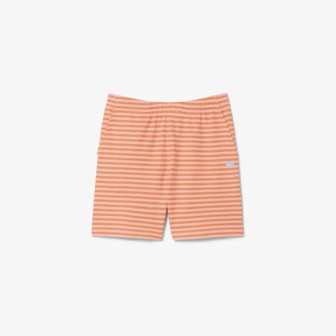 Regular-Fit-Shorts aus gestreifter Baumwolle Regular-Fit-Shorts aus gestreifter Baumwolle