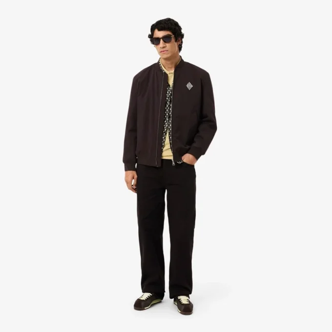 Retro-Badge-Bomberjacke, wasserabweisend Retro-Badge-Bomberjacke, wasserabweisend