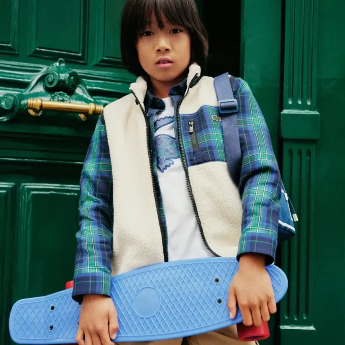 Ärmellose Sherpa-Fleece-Weste für Jungen Ärmellose Sherpa-Fleece-Weste für Jungen