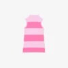 Ärmelloses gestreiftes Petit-Piqué-Poloshirt-Kleid Ärmelloses gestreiftes Petit-Piqué-Poloshirt-Kleid