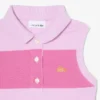 Ärmelloses gestreiftes Petit-Piqué-Poloshirt-Kleid Ärmelloses gestreiftes Petit-Piqué-Poloshirt-Kleid