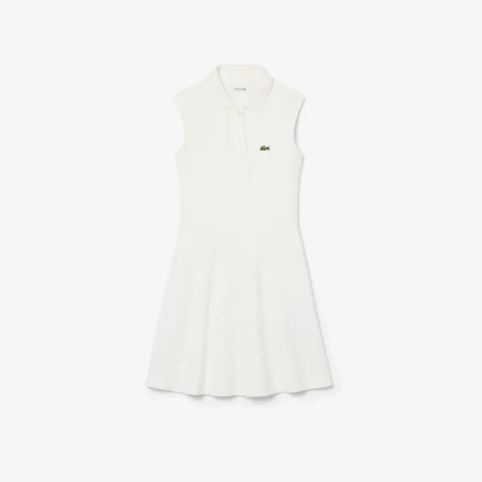 Ärmelloses Stretch-Piqué-Kleid Ärmelloses Stretch-Piqué-Kleid