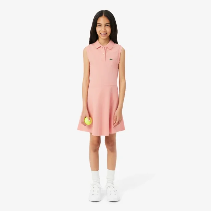 Ärmelloses Stretch-Piqué-Kleid Ärmelloses Stretch-Piqué-Kleid