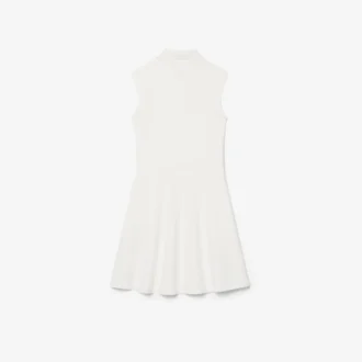 Ärmelloses Stretch-Piqué-Kleid