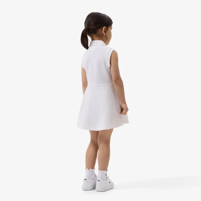 Ärmelloses Stretch-Piqué-Kleid Ärmelloses Stretch-Piqué-Kleid