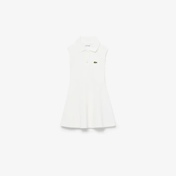 Ärmelloses Stretch-Piqué-Kleid Ärmelloses Stretch-Piqué-Kleid