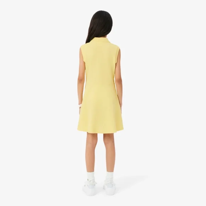 Ärmelloses Stretch-Piqué-Kleid Ärmelloses Stretch-Piqué-Kleid
