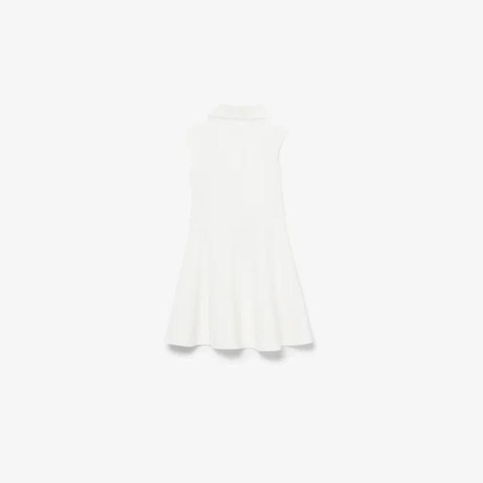 Ärmelloses Stretch-Piqué-Kleid Ärmelloses Stretch-Piqué-Kleid