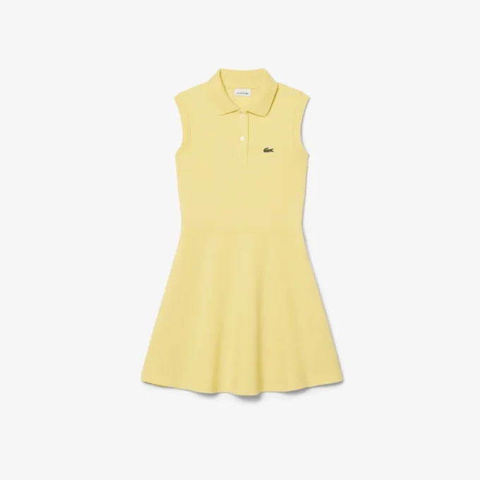 Ärmelloses Stretch-Piqué-Kleid Ärmelloses Stretch-Piqué-Kleid