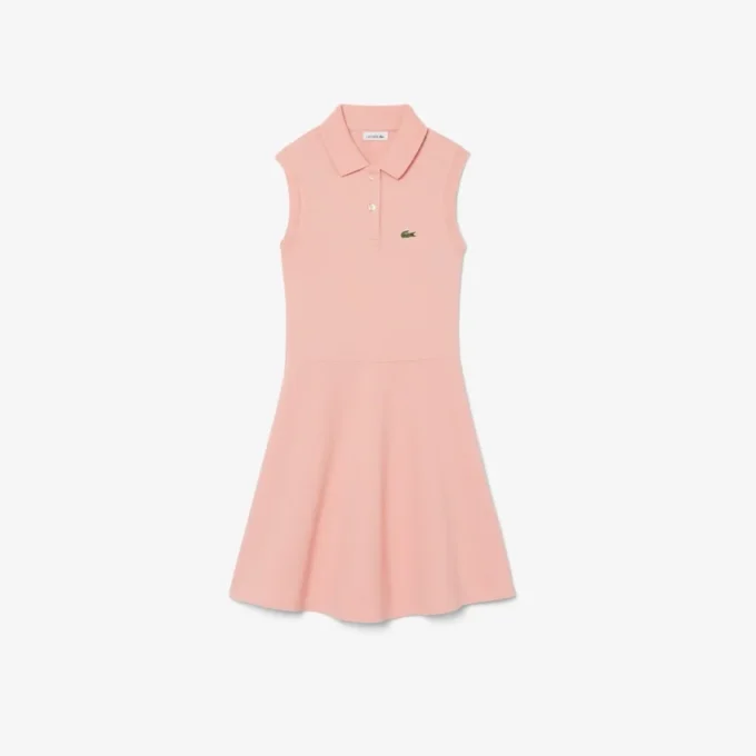 Ärmelloses Stretch-Piqué-Kleid Ärmelloses Stretch-Piqué-Kleid