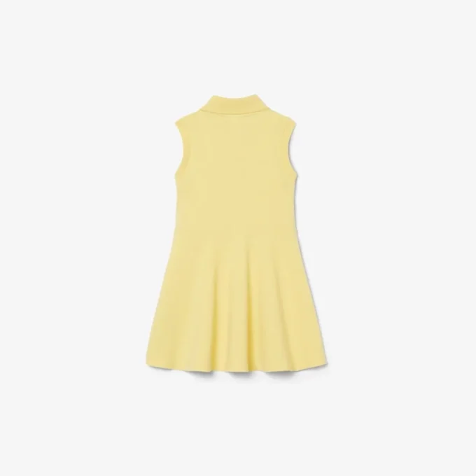 Ärmelloses Stretch-Piqué-Kleid Ärmelloses Stretch-Piqué-Kleid
