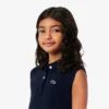Ärmelloses Stretch-Piqué-Polokleid für Kinder Ärmelloses Stretch-Piqué-Polokleid für Kinder