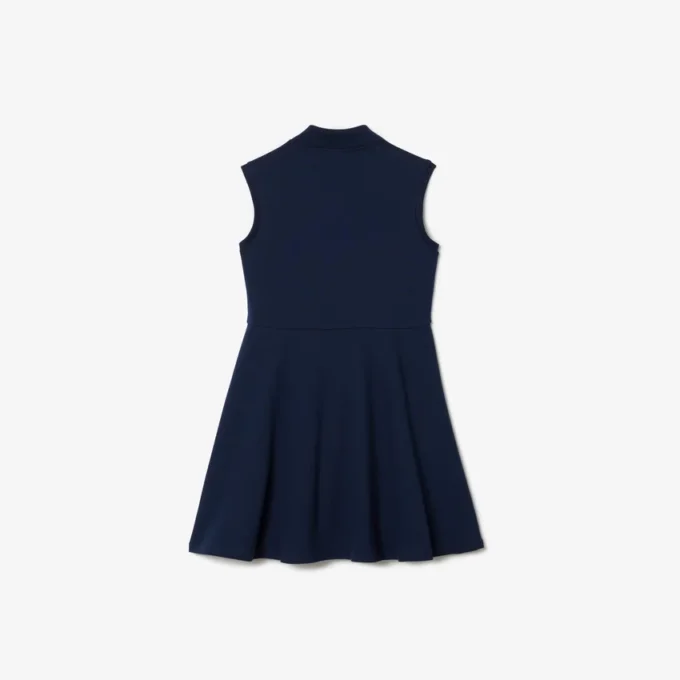 Ärmelloses Stretch-Piqué-Polokleid für Kinder Ärmelloses Stretch-Piqué-Polokleid für Kinder