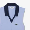 Ärmelloses Stretch-Strick-Tennis-Poloshirt für Damen Ärmelloses Stretch-Strick-Tennis-Poloshirt für Damen
