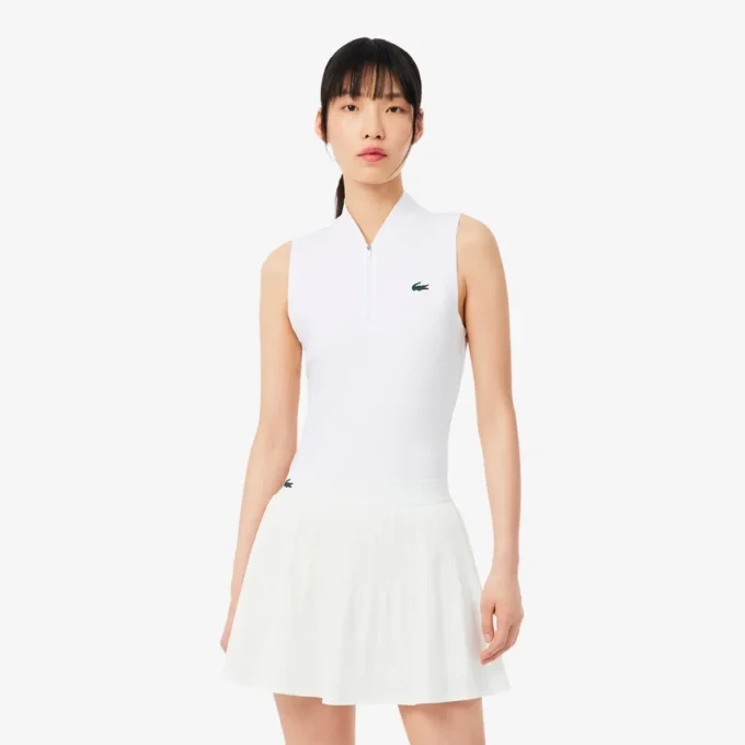 Ärmelloses Ultra Dry Stretch Tennis-Poloshirt Ärmelloses Ultra Dry Stretch Tennis-Poloshirt