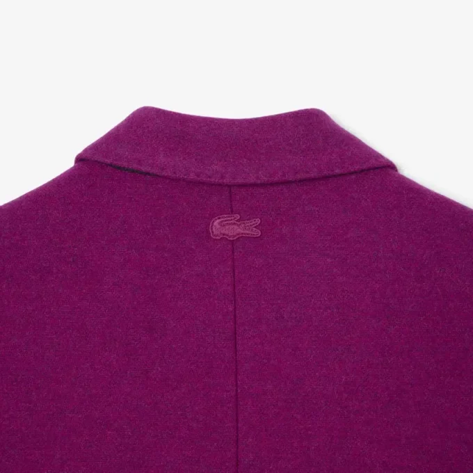 Runway-Blazer aus marmorierter Wolle mit doppelter Knopfleiste Runway-Blazer aus marmorierter Wolle mit doppelter Knopfleiste