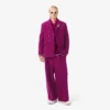 Runway-Blazer aus marmorierter Wolle mit doppelter Knopfleiste Runway-Blazer aus marmorierter Wolle mit doppelter Knopfleiste