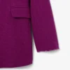 Runway-Blazer aus marmorierter Wolle mit doppelter Knopfleiste Runway-Blazer aus marmorierter Wolle mit doppelter Knopfleiste