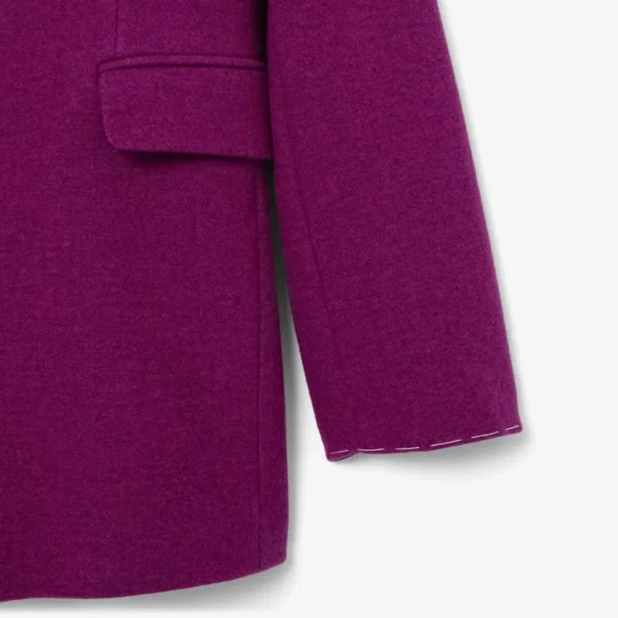 Runway-Blazer aus marmorierter Wolle mit doppelter Knopfleiste Runway-Blazer aus marmorierter Wolle mit doppelter Knopfleiste