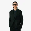 Runway-Blazer aus Satin mit Schalkragen Runway-Blazer aus Satin mit Schalkragen