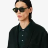 Runway-Blazer aus Satin mit Schalkragen Runway-Blazer aus Satin mit Schalkragen