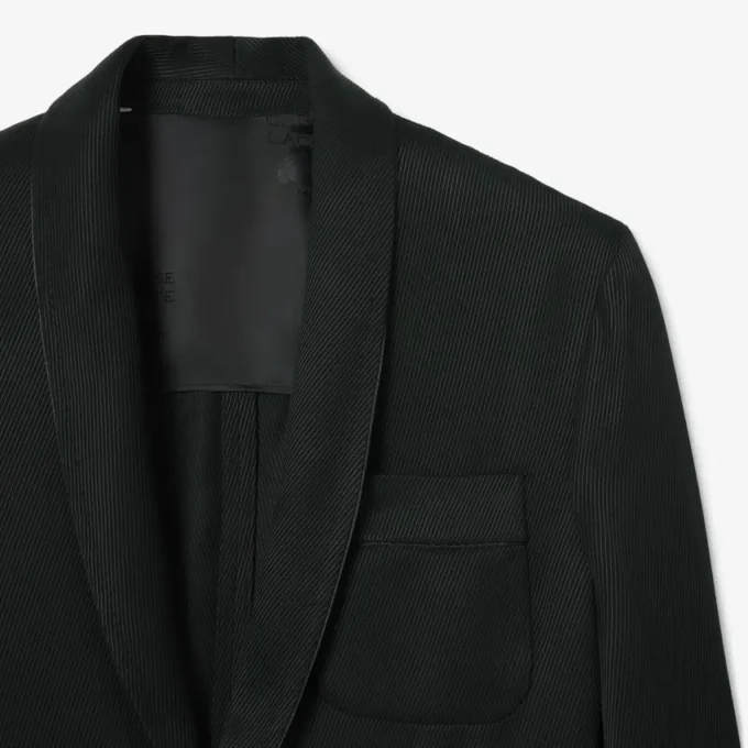 Runway-Blazer aus Satin mit Schalkragen Runway-Blazer aus Satin mit Schalkragen
