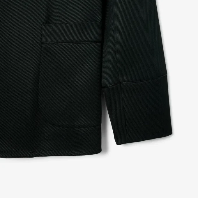 Runway-Blazer aus Satin mit Schalkragen Runway-Blazer aus Satin mit Schalkragen