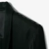 Runway-Blazer aus Satin mit Schalkragen Runway-Blazer aus Satin mit Schalkragen