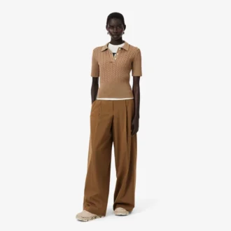 Runway-Hose aus Woll-Blend in weiter Passform