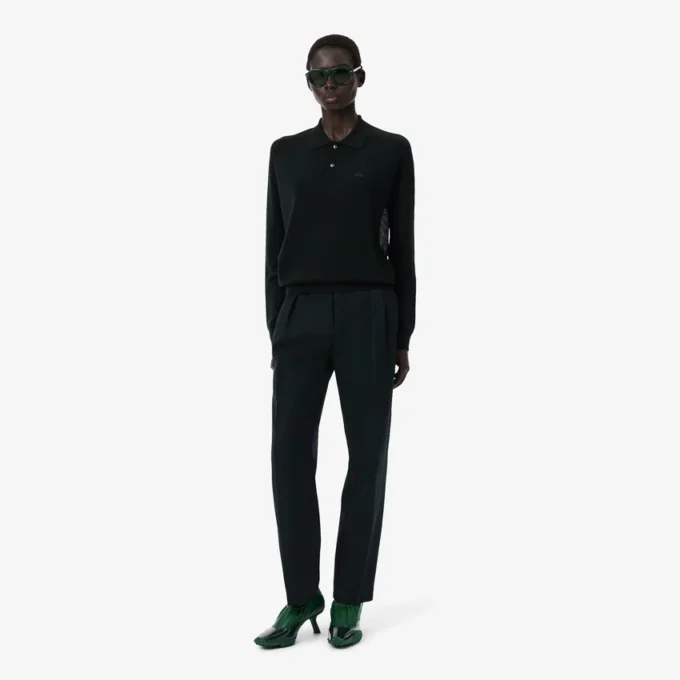 Runway-Hose aus Wolle mit geradem Schnitt Runway-Hose aus Wolle mit geradem Schnitt