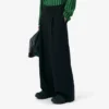 Runway-Hose aus Wolle mit weitem Schnitt