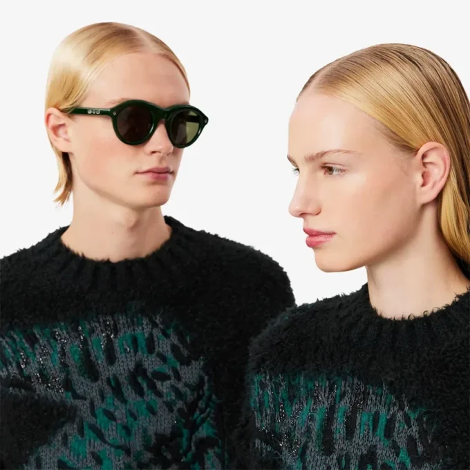 Runway Jacquard-Pullover mit Krokodil-Motiv Runway Jacquard-Pullover mit Krokodil-Motiv