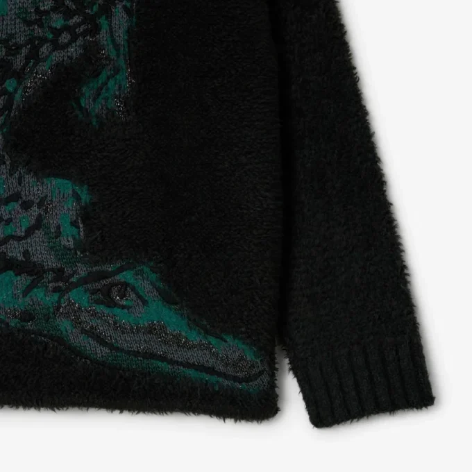 Runway Jacquard-Pullover mit Krokodil-Motiv Runway Jacquard-Pullover mit Krokodil-Motiv