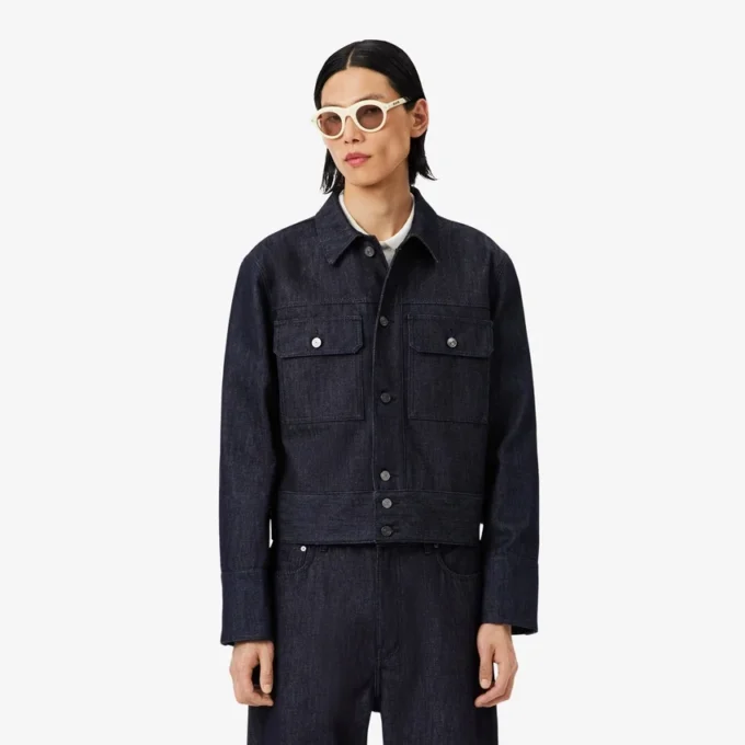 Runway-Jeansjacke in Indigo