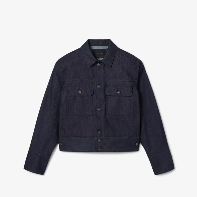 Runway-Jeansjacke in Indigo