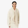 Runway-Kaschmirschal mit Zopfmuster Runway-Kaschmirschal mit Zopfmuster