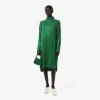 Runway-Kleid mit Satin-Schalausschnitt und Print Runway-Kleid mit Satin-Schalausschnitt und Print