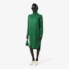 Runway-Kleid mit Satin-Schalausschnitt und Print Runway-Kleid mit Satin-Schalausschnitt und Print