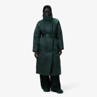 Runway Lange, schillernde Pufferjacke Runway Lange, schillernde Pufferjacke