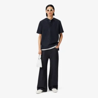Runway Loose Fit Denim-Poloshirt
