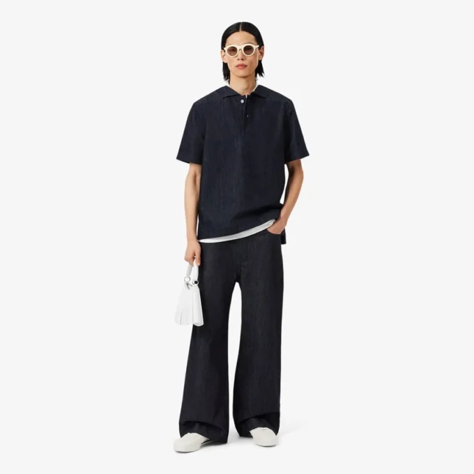 Runway Loose Fit Denim-Poloshirt Runway Loose Fit Denim-Poloshirt