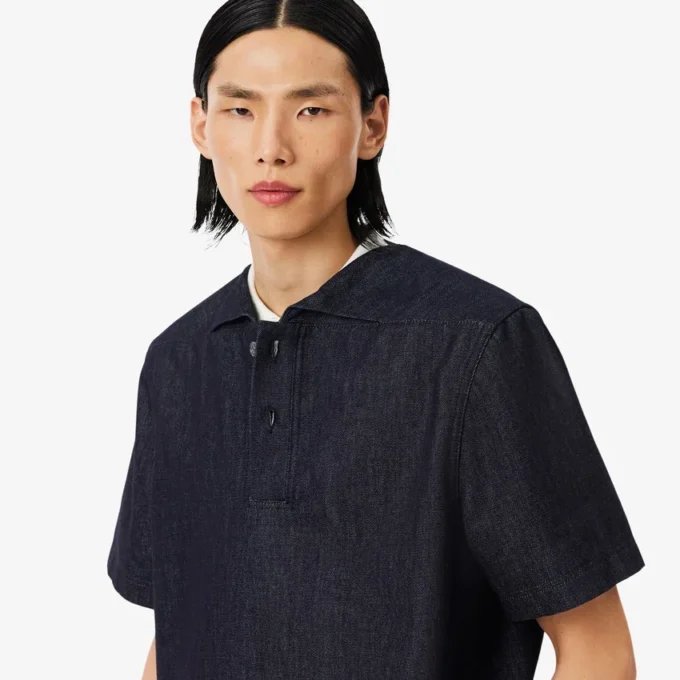 Runway Loose Fit Denim-Poloshirt Runway Loose Fit Denim-Poloshirt
