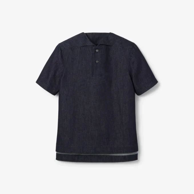 Runway Loose Fit Denim-Poloshirt Runway Loose Fit Denim-Poloshirt