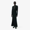Runway-Maxikleid mit Polokragen aus Seide Runway-Maxikleid mit Polokragen aus Seide
