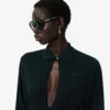 Runway-Maxikleid mit Polokragen aus Seide Runway-Maxikleid mit Polokragen aus Seide