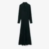 Runway-Maxikleid mit Polokragen aus Seide Runway-Maxikleid mit Polokragen aus Seide