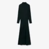 Runway-Maxikleid mit Polokragen aus Seide Runway-Maxikleid mit Polokragen aus Seide